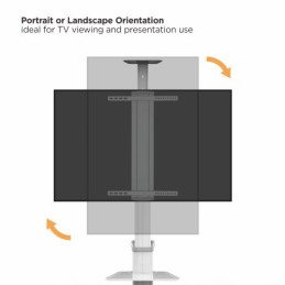 Supporto da Pavimento per TV da 37" a 70" Bianco