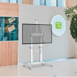 Supporto da Pavimento per TV da 70" a 120" Bianco