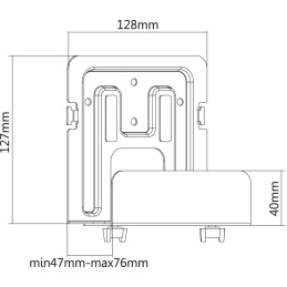 Supporto a Muro per Box di Streaming e Media Player