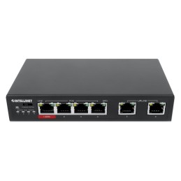 Fast Ethernet Switch a 6 porte con 4 porte PoE (1 x High-Power PoE)