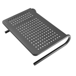 Stand Supporto da Scrivania per Monitor Notebook in Metallo 370mm Nero