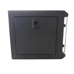 Armadio Rack 10" a Muro 6 Unità Pannelli Asportabili Nero