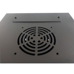 Armadio Rack 10" a Muro 6 Unità Pannelli Asportabili Nero