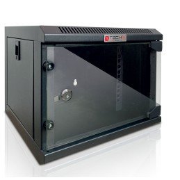 Armadio Rack 10" a Muro 4 Unità Pannelli Asportabili Nero