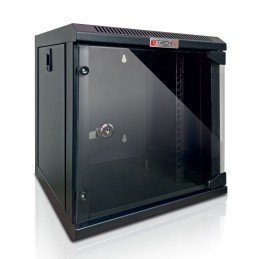 Armadio Rack 10" a Muro 9 Unità Pannelli Asportabili Nero