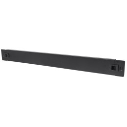 Pannello Cieco Toolless a Clip per Armadi Rack 19" 1U Nero