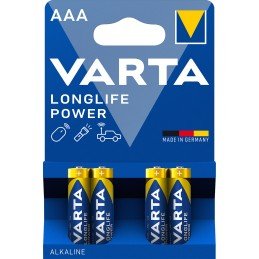 Blister 4 Batterie 1.5V Longlife Power Alcalina Ministilo AAA