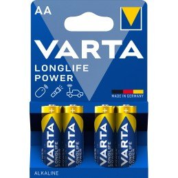 Blister 4 Batterie 1.5V Longlife Power Alcalina Stilo AA