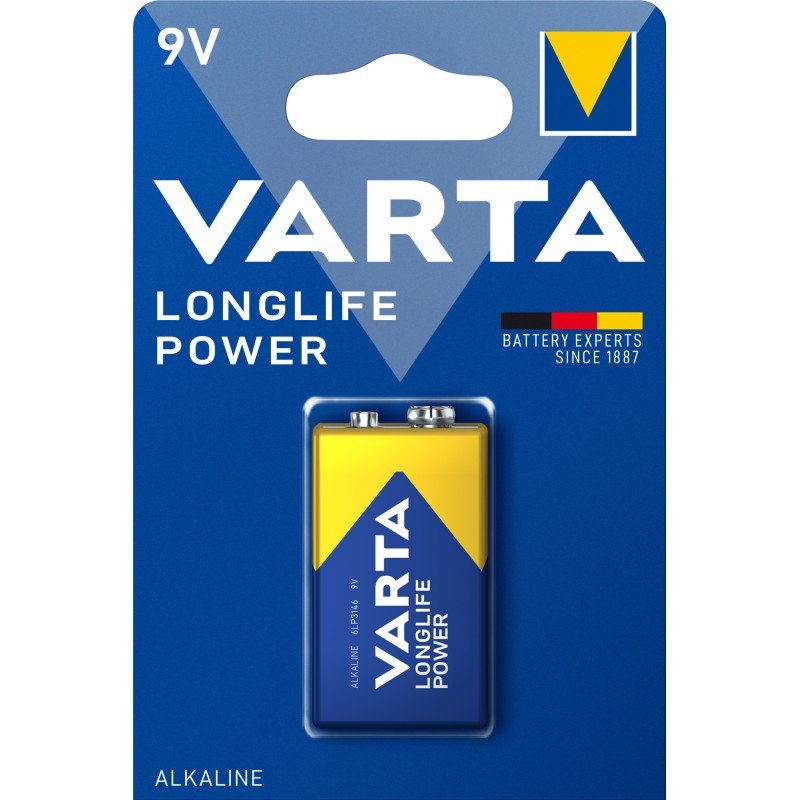 Blister 1 Batteria 9V Longlife Power Alcalina 6LP3146