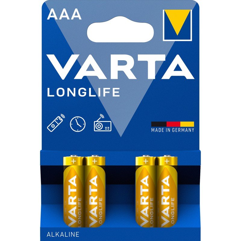 Blister 4 Batterie 1.5V Longlife Alcalina Ministilo AAA Blister 4 Batterie 1.5V Longlife Alcalina Ministilo AAA