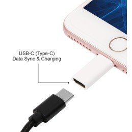 Mini Adattatore Ricarica Sincronizzazione USB-C™ Bianco