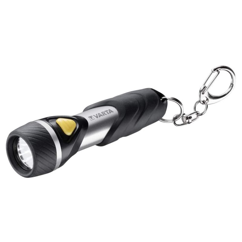 Torcia LED Tascabile a Batteria in Alluminio con Anello Portachiavi