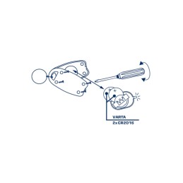 Torcia Portachiavi LED Tascabile a Batteria Metal Key Chain Light