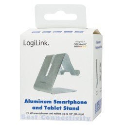 Supporto in Alluminio per Smartphone e Tablet Universale Silver