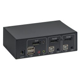 Switch KVM DisplayPort 1.2 a 2 porte 4K con Audio