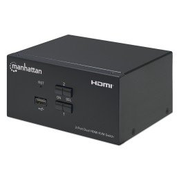 Switch KVM HDMI 2 porte Doppio monitor