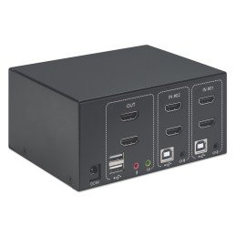 Switch KVM HDMI 2 porte Doppio monitor