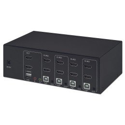 Switch KVM HDMI 4 porte Doppio monitor