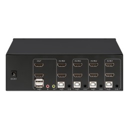 Switch KVM HDMI 4 porte Doppio monitor