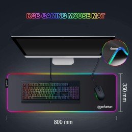 Tappetino Mouse Gaming XXL Illuminazione LED Effetti Luce RGB