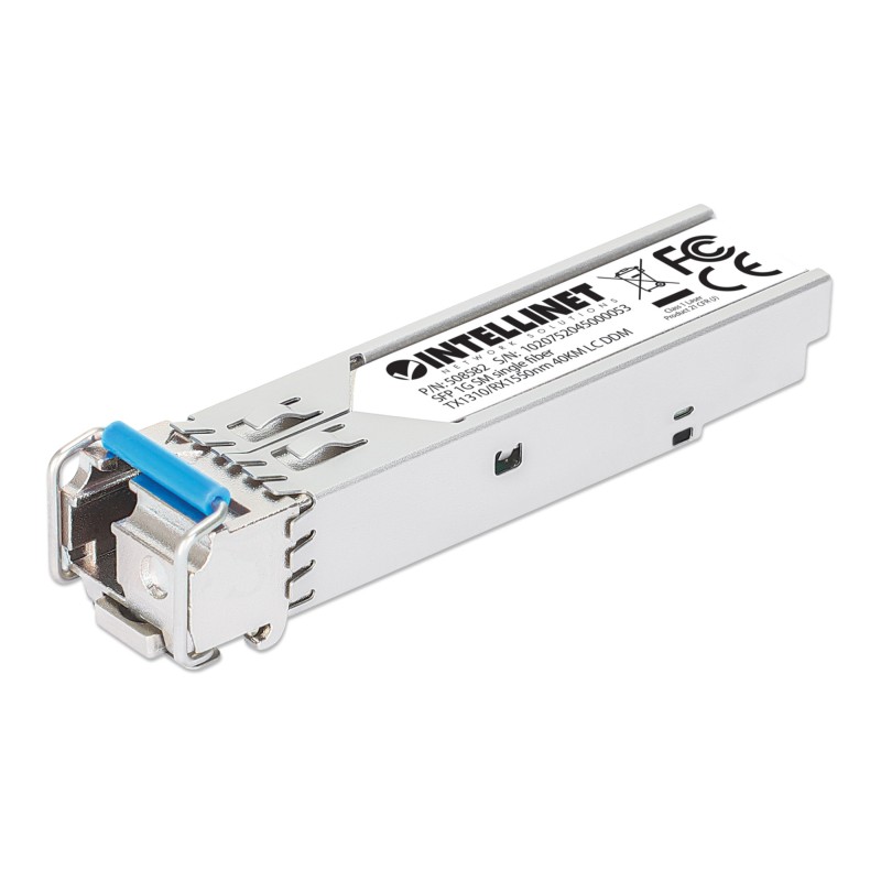 Transceiver SFP Fibra Ottica Monomodale LC 1000Base-BX Bidirezionale WDM