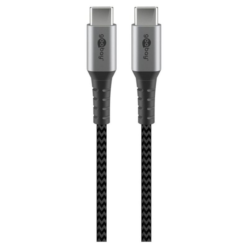 Cavo Tessile USB-C™ Maschio/USB-C™ Maschio 0,5 m Grigio