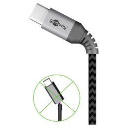 Cavo Tessile USB-C™ Maschio/USB-C™ Maschio 1 m Grigio