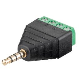 Adattatore Audio 3.5 mm Maschio a Terminal Block 4 pin