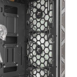 Case PC Chassis ATX Mid Tower con 3 Ventole 14cm e 1 Ventola 12cm Nero