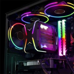 Ventola di Raffreddamento 4pin LED Rainbow Multicolor 120 mm PC Gaming