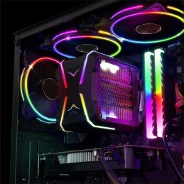 Ventola di Raffreddamento 4pin LED Rainbow Multicolor 120 mm PC Gaming