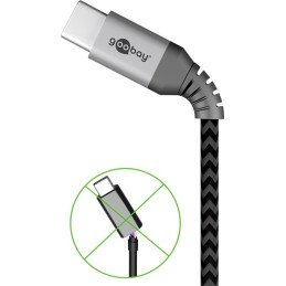 Cavo USB-C™ a USB A Connettori in Metallo e Rivestimento Tessuto 0,5m