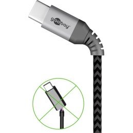 Cavo USB-C™ a USB A Connettori in Metallo e Rivestimento Tessuto 1,0m