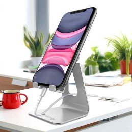 Supporto Porta Smartphone e Tablet Universale e Regolabile da Scrivania