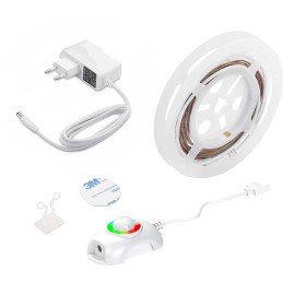 Striscia LED RGB Multicolore con Sensore di Movimento Telecomando 1,5m
