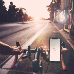 Supporto da Bicicletta per Smartphone Larghezza 60-90mm Doppia Chiusura