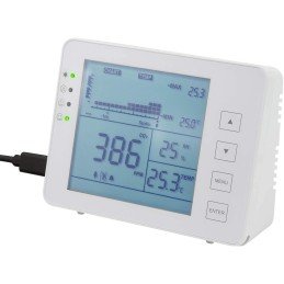 Misuratore di CO2 5000ppm con Allarme Indicatore Temperatura e Umidità