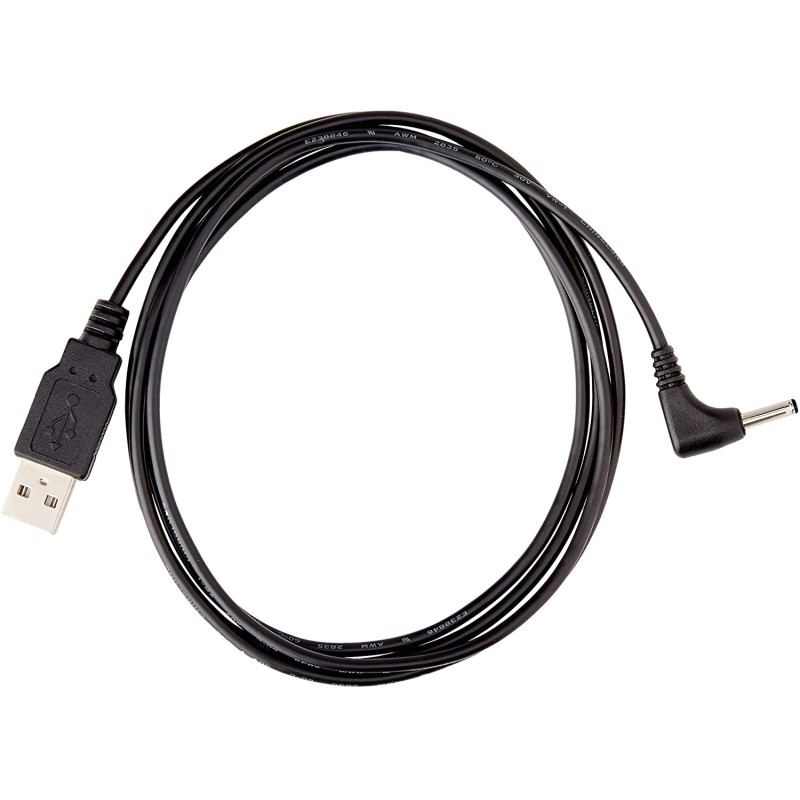 Cavo Alimentazione USB DC 3.5x1.35 mm Angolato 1,5 m Nero