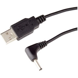 Cavo Alimentazione USB DC 3.5x1.35 mm Angolato 1,5 m Nero