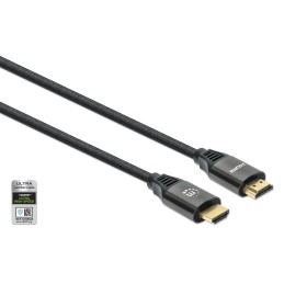 Cavo HDMI con Ethernet ad Altissima Velocità Certificato 8K@60Hz 1m