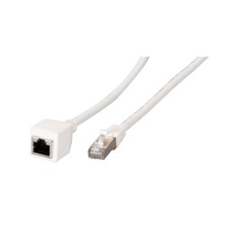 Cavo patch RJ45 di prolunga CAT 6A S/FTP AWG26 2 m bianco