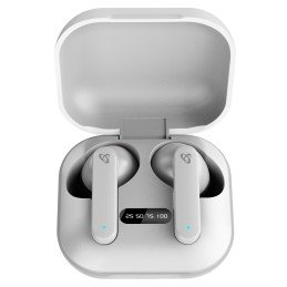 Auricolari Bluetooth v5.1 con Custodia di Ricarica Bianco