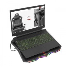 Supporto per Notebook fino a 17.3" con Ventola per Sistema di Raffreddamento