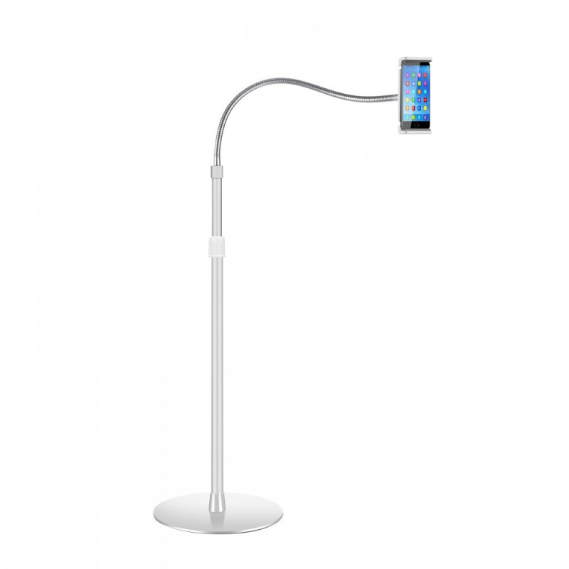 Supporto Tablet 7-10" da Pavimento Collo di Cigno Altezza Regolabile Supporto Tablet 7-10" da Pavimento Collo di Cigno Altezza Regolabile