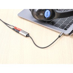 Cavo Adattatore per Cuffie con Splitter Audio Stereo AUX 20cm