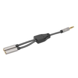 Cavo adattatore per cuffie con Splitter audio Stereo AUX 15cm