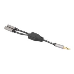 Cavo adattatore per cuffie con Splitter audio Stereo AUX 15cm