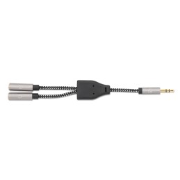 Cavo adattatore per cuffie con Splitter audio Stereo AUX 15cm