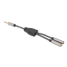 Cavo adattatore per cuffie con Splitter audio Stereo AUX 15cm