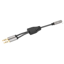 Cavo Adattatore per Cuffie con Splitter Audio Stereo AUX